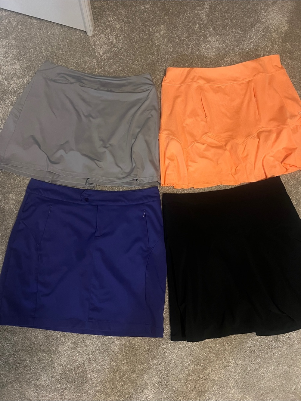 Women’s Active Skort Collection - Gray, Orange, Purple, Black
